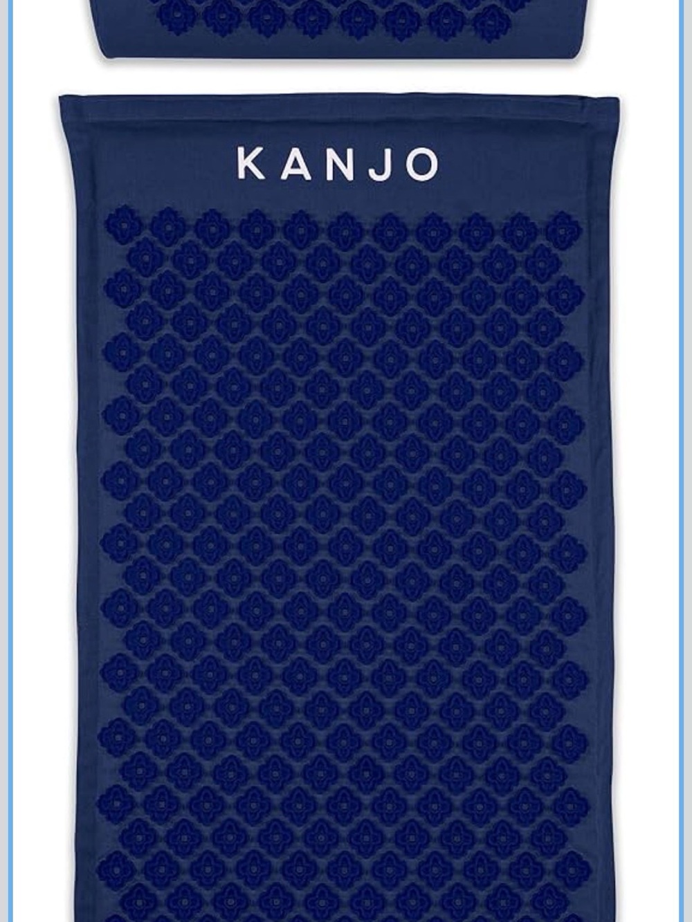 Kanjo Acupressure Mat and Pillow Set for Back pain relief and neck pain